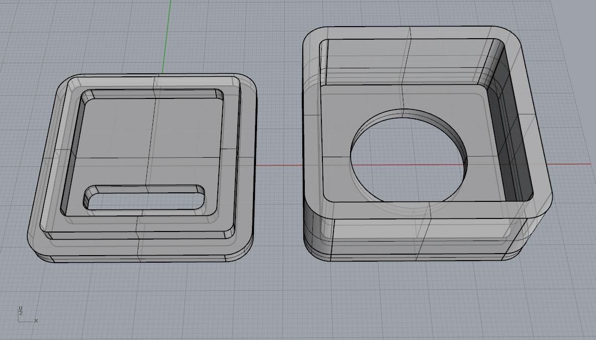 semi-transparent speaker model for main piece and rear cover