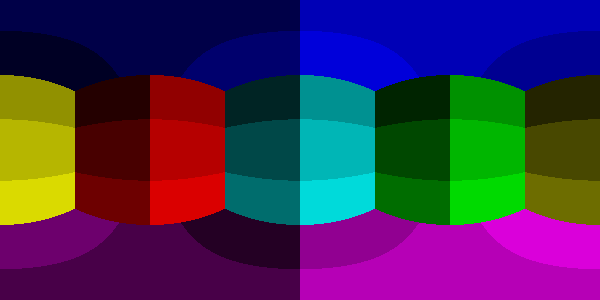 rectangle with 36 colors. 24 of them are rectangles lined up across the center, and the top and bottom are eight other colors.