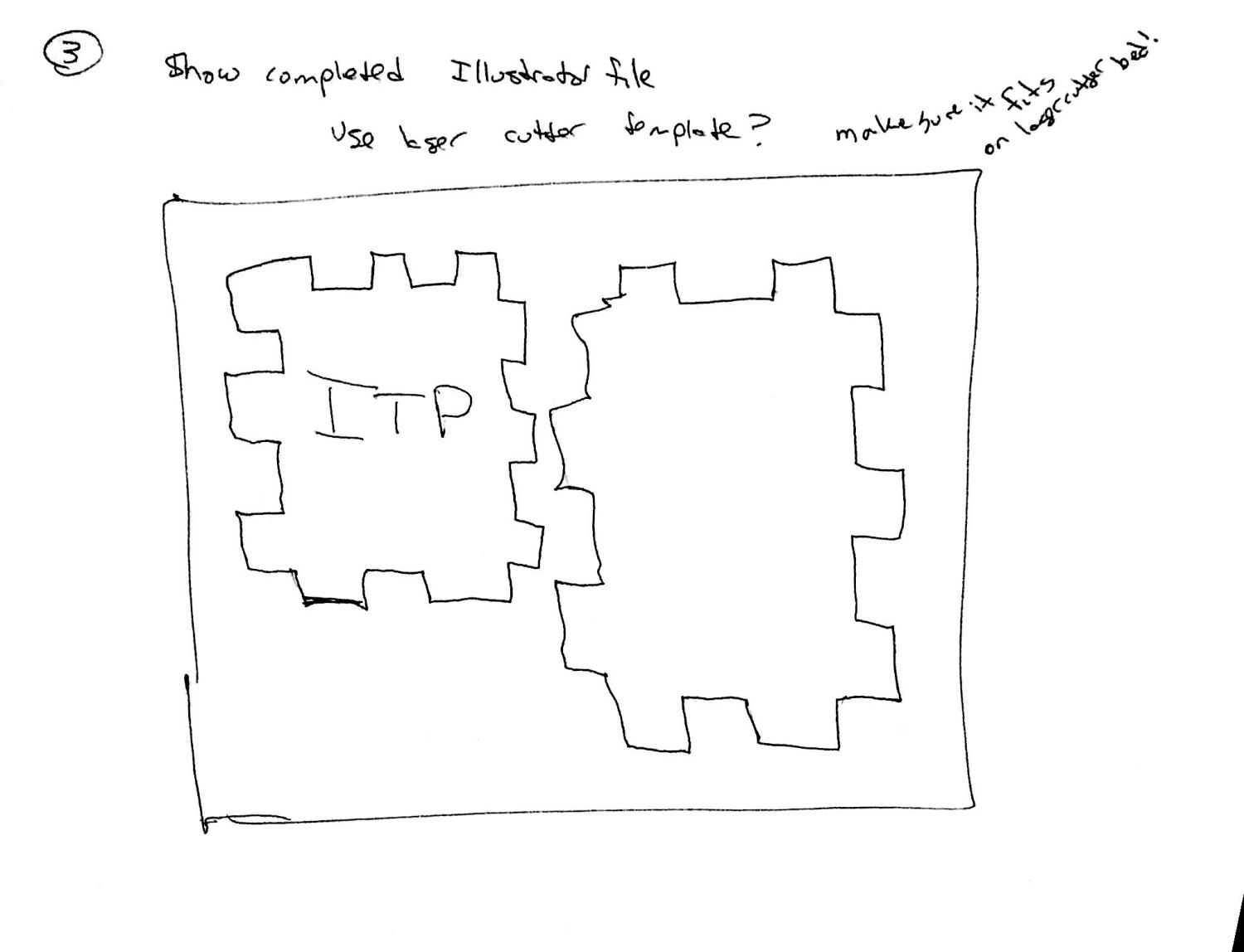 Show completed Illustrator file