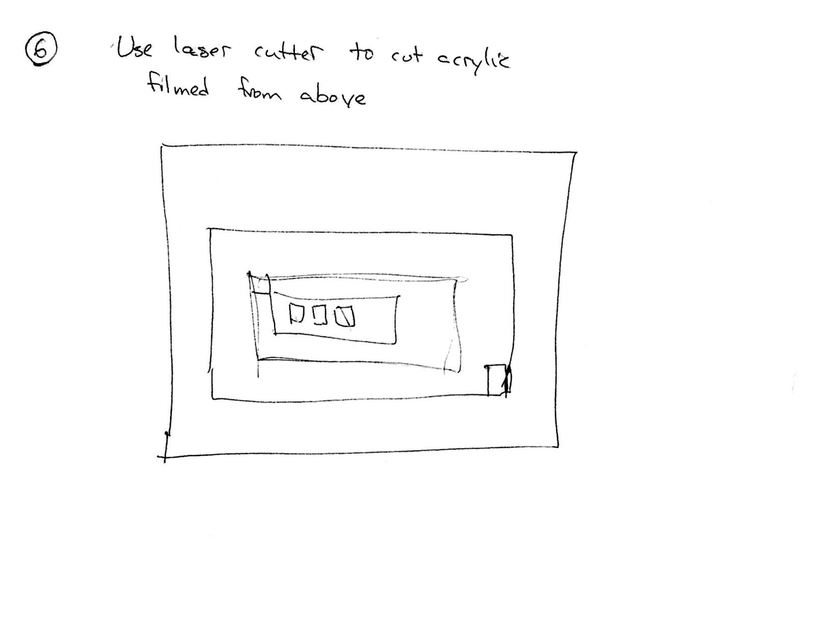 Use laser cutter to cut acrylic